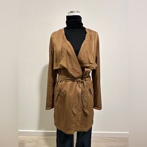 ANTHROPOLOGIE Cartonnier Women's Tan Lightweight Trenchcoat